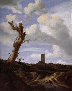 Jacob van Ruisdael View of Egmond aan Zee with a Blasted Elm oil on canvas